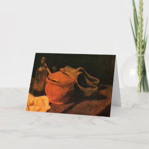 Töpferei, Flasche und Holzschuhe von Vincent van G Karte