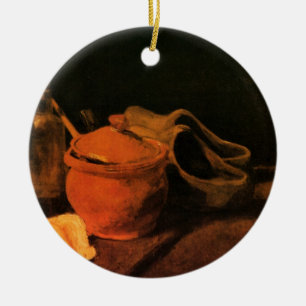 Töpferei, Flasche und Holzschuhe von Vincent van G Keramikornament