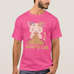 Töpferei-Katze Lustige Katzenliebhaber Keramik Töp T-Shirt