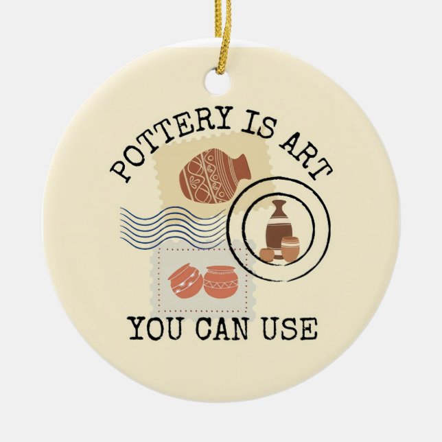 Töpferei Keramik Ornament (Vorne)
