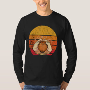 Töpferei Retro Vintage Hand Made Potterie Arti T-Shirt