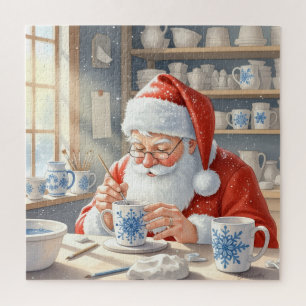Töpferei-Werkstatt des Weihnachtsmanns: Handbemalt Puzzle