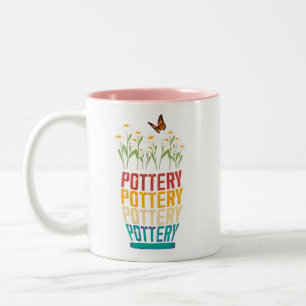 Töpfergeschenk, Töpferei Lover, Gärtner Geschenk, Zweifarbige Tasse