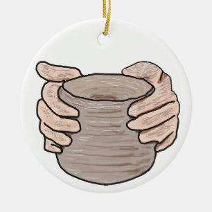 Töpferhandschuhe Keramik Ornament