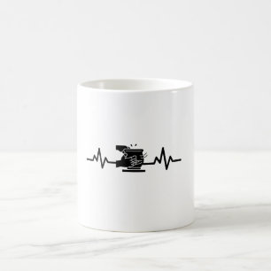 Töpferherzschlag Keramiker Töpferin Kaffeetasse