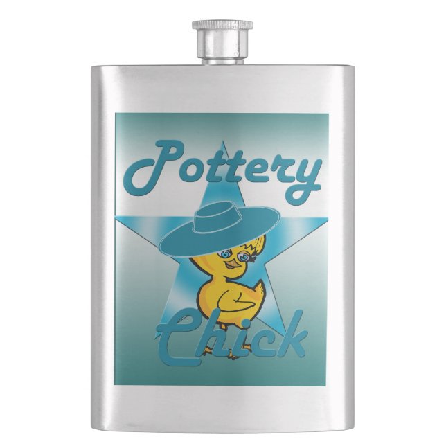 Töpferin #7 flachmann (Vorderseite)