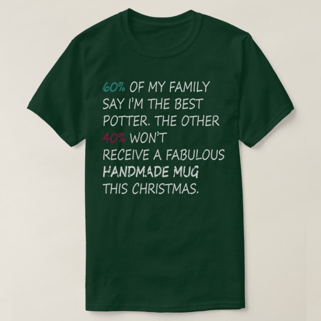 Töpferin der Keramik T-Shirt (Design vorne)