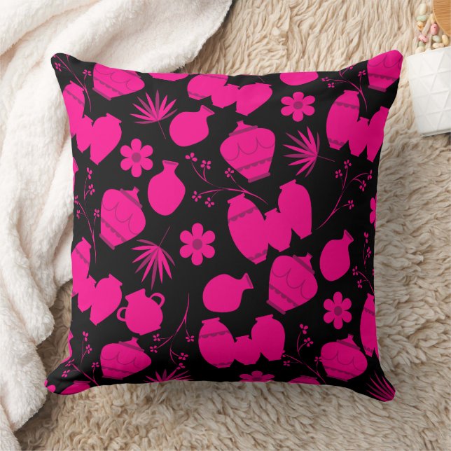 Töpferische Ton-Keramiken Künstlerposten Blumenmus Kissen (Decke)