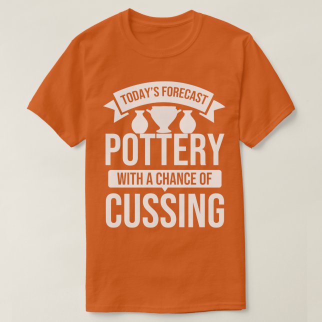 Töpferkeule Kies Clay Pot Händler Keramiken Pots T-Shirt (Design vorne)