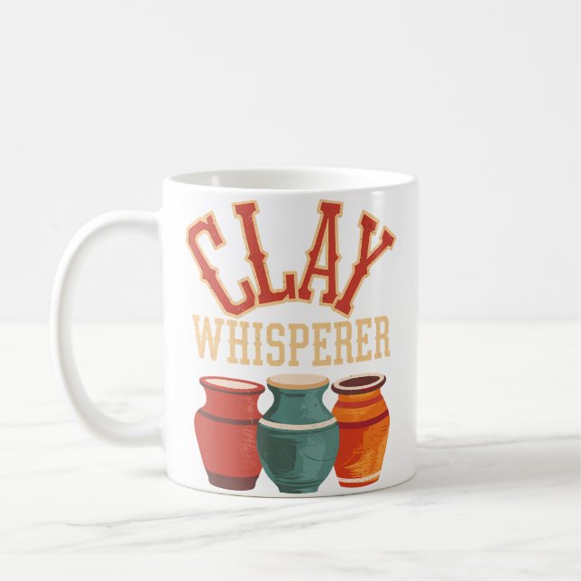 Töpferkunst Clay Whisperer Kaffeetasse (Links)