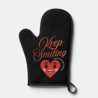 Topflappen 'Keep Smiling' Ofenhandschuh