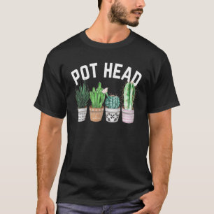 Topfpflanze Sukkulente Kaktus Für Frauen Gartenarb T-Shirt