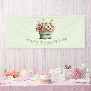 Topfpflanzen Blumen Cozy Shabby Cute Muttertag Banner