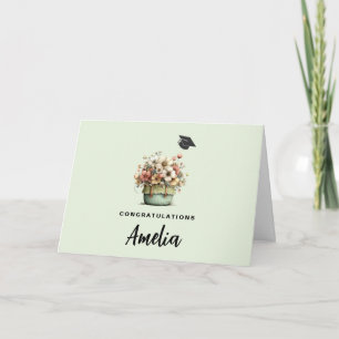 Topfpflanzen Blumen Cozy Shabby Süße Abschlussfeie Karte