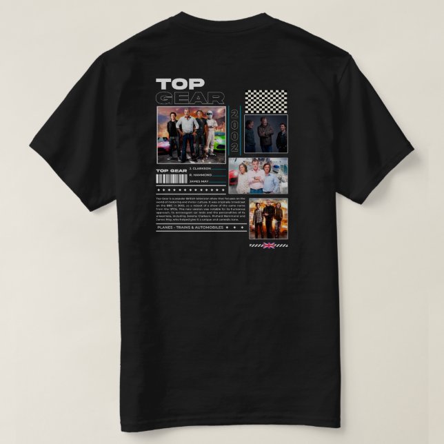 Topgear T-Shirt  (Design Rückseite)