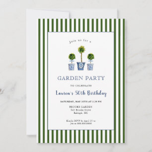 Topiaries Garden Geburtstagsparty Einladung