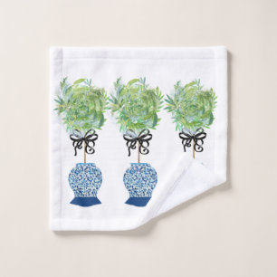 Topiary Blue und White Ginger Jar Badhandtuch Set