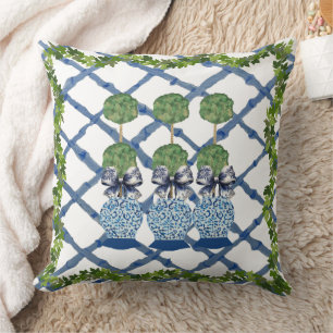 Topiary Chinoiserie Ginger Jar Jars Lumbar Kissen