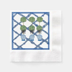 Topiary Chinoiserie Ginger Jar  Serviette