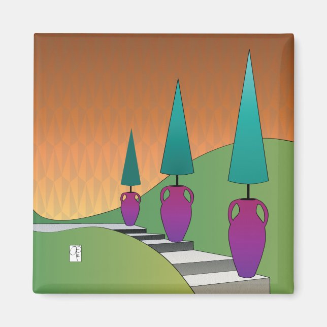 Topiary Cones Magnet (Vorne)