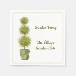 Topiary Garden Party Paper Napkin Serviette