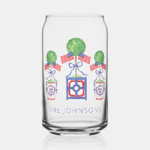 Topiary-Geschenk für Wasserfarben - Patriotische A Dosenglas