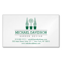 Topiary Trio Gardener Landscaping Dark Green