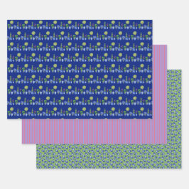 Topiary- und Chinoiserie-Geschenkpapier-Kollektion Geschenkpapier Set