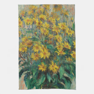 Topinamburblüten von Claude Monet Geschirrtuch