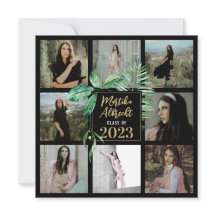 Topische Blätter | Grün und Schwarz | FOTO ABSCHLU