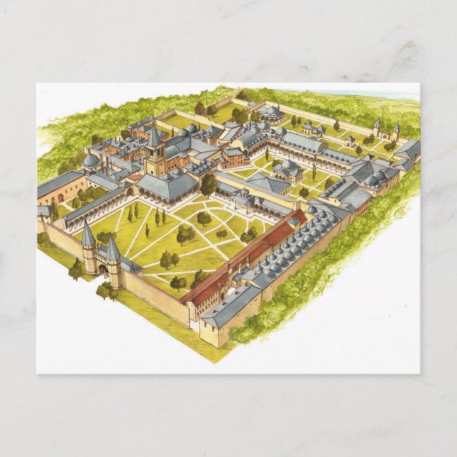 Topkapi-Palast. Istambul Turquey. Luftbild Postkarte (Vorderseite)