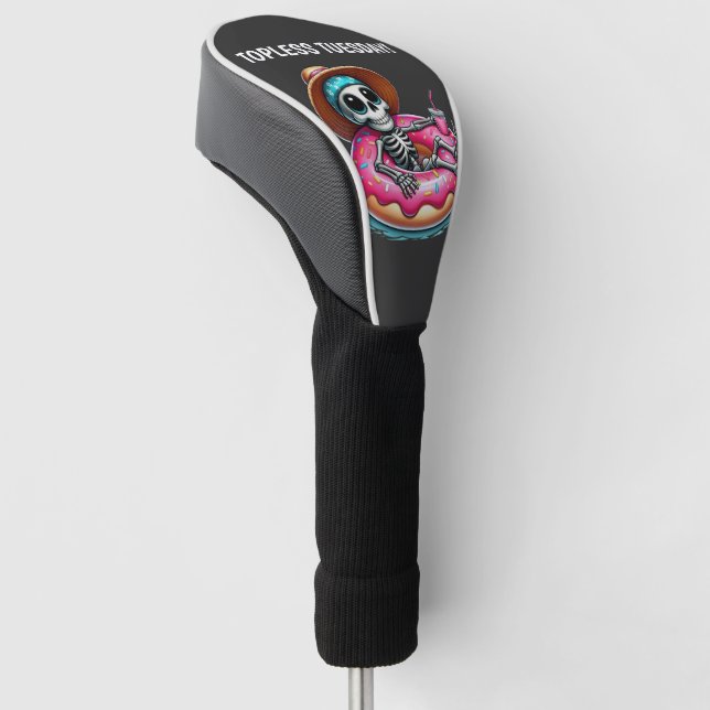 TOPLESS TUESDAY SKELETON GOLF HEADCOVER (angewinkelt)