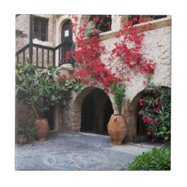 Toplou Kloster-Kirchenhof KRETA GRIECHENLAND Fliese