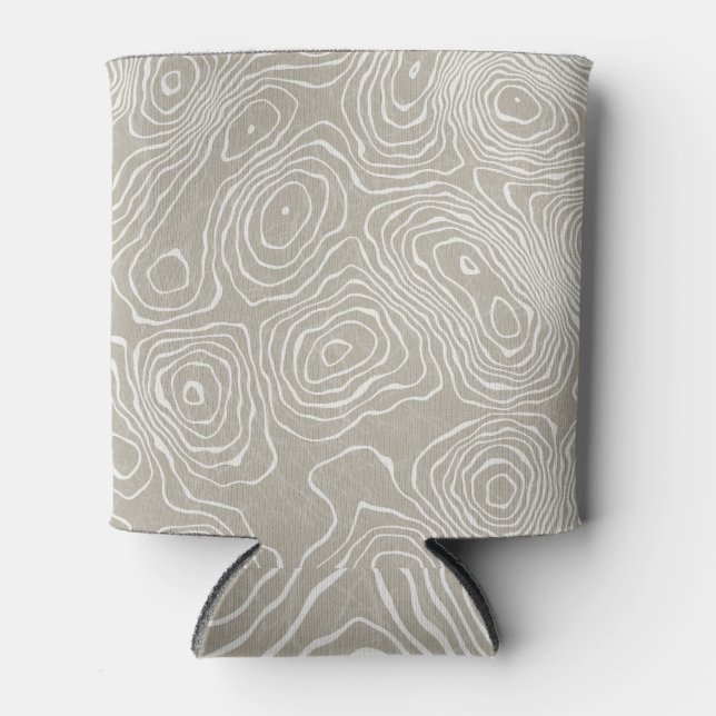 Topografische Erdlinien: Bio Karte Dosenkühler (Vorderseite)