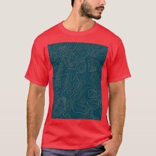 Topografische Karte 03A Grafik T-Shirt