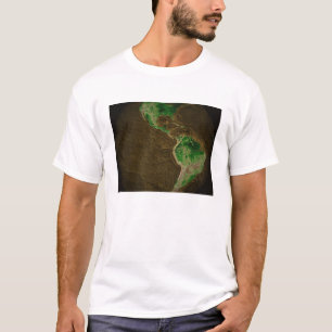 Topografische Karte der Erde T-Shirt