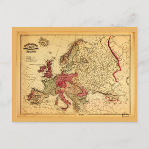 Topografische Karte von Europa (1871)