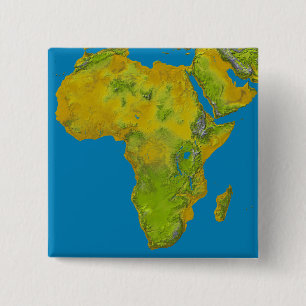 Topografische Sicht Afrikas Button