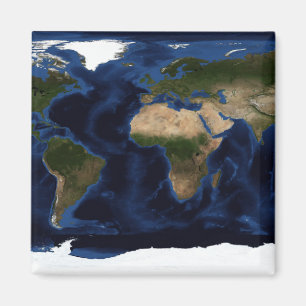 Topografische und bathymetrische Schattierung der  Magnet