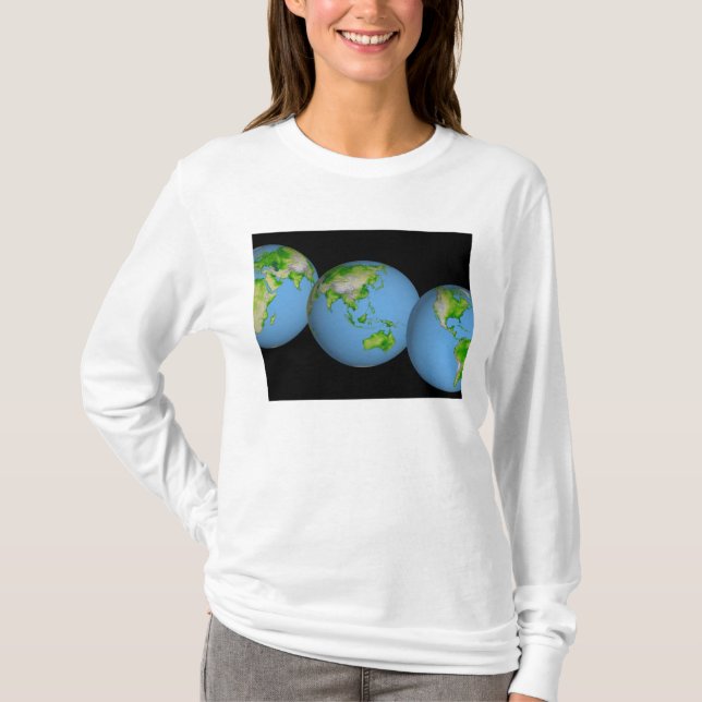 Topografische Weltanschauungen T-Shirt (Vorderseite)