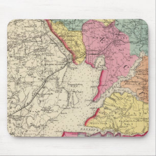 Topografischer Atlas der Landkreis 2 Mousepad