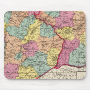 Topografischer Atlas der Maryland-Landkreis 5 Mousepad