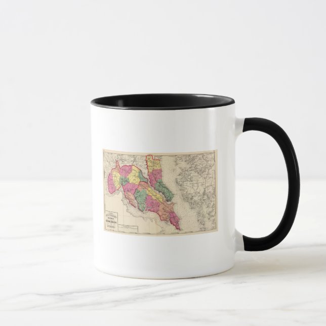 Topografischer Atlas der Maryland-Landkreis 6 Tasse (Rechts)