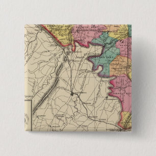 Topografischer Atlas des Landkreises von Maryland Button
