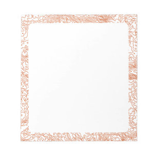 Topografisches Notepad Notizblock