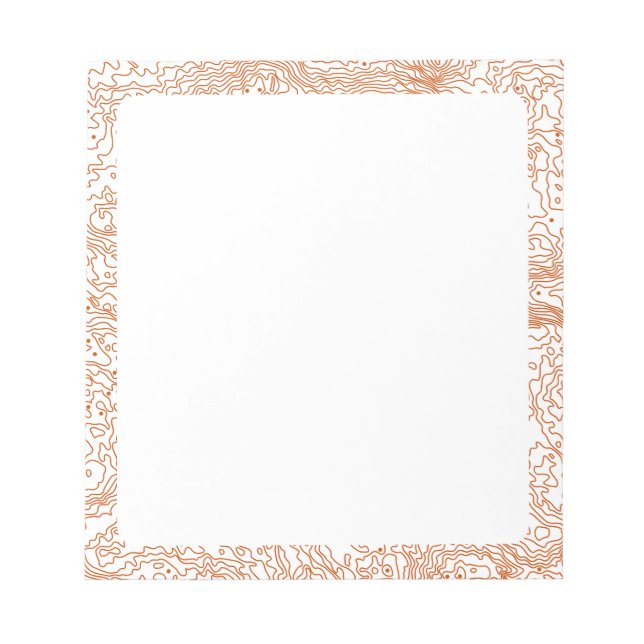 Topografisches Notepad Notizblock (Vorderseite)