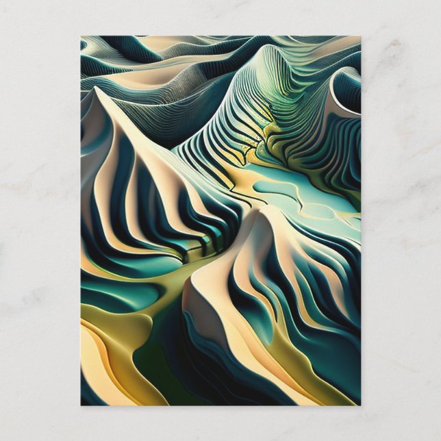 Topographic Currents Postkarte (Vorderseite)