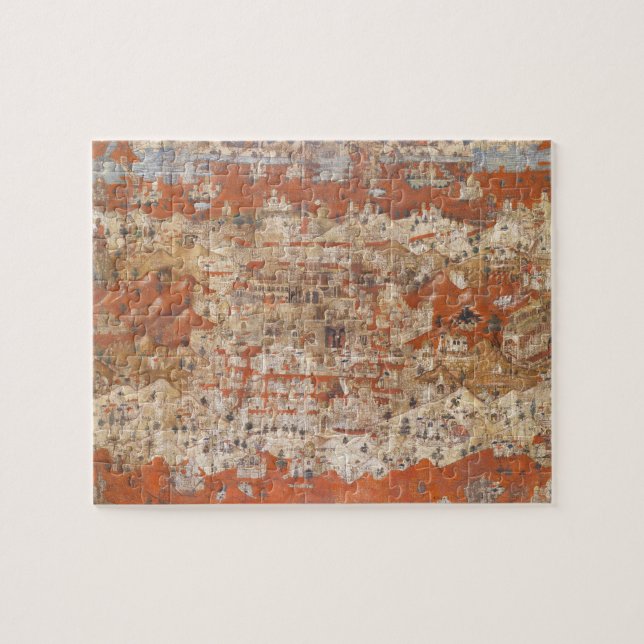 Topographie Palästinas des 15. Jahrhundertsdes Puzzle (Horizontal)