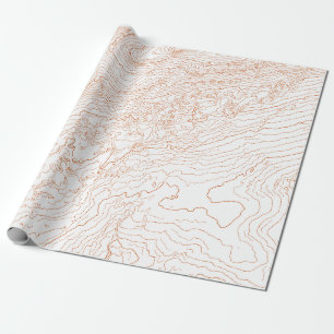 topographisch geschenkpapier