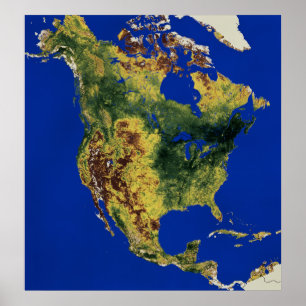 Topographische Ansicht des Nordens und des Poster
